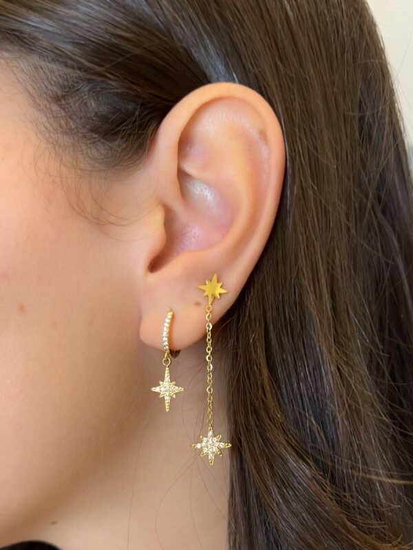 Boucles d'oreilles Constellation longue et courte