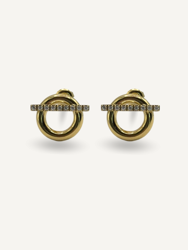 Boucles d’oreilles Reflet en acier inoxydable