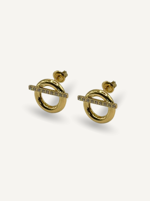 Boucles d’oreilles Reflet en acier inoxydable