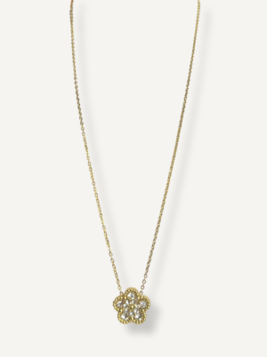 Collier strass en acier inoxydable