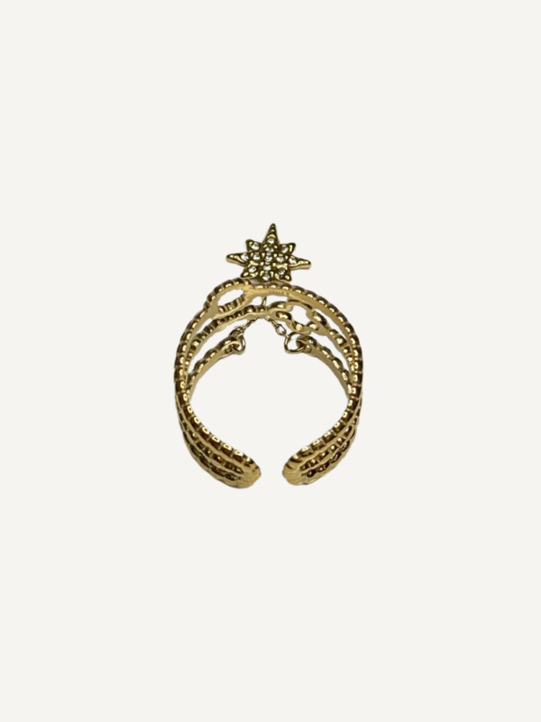 Bague Constellation en acier inoxydable