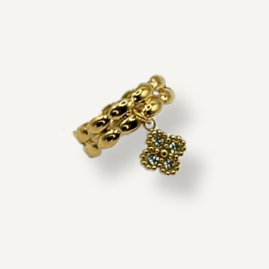 Bague Strass en acier inoxydable