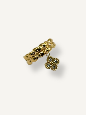 Bague Strass en acier inoxydable